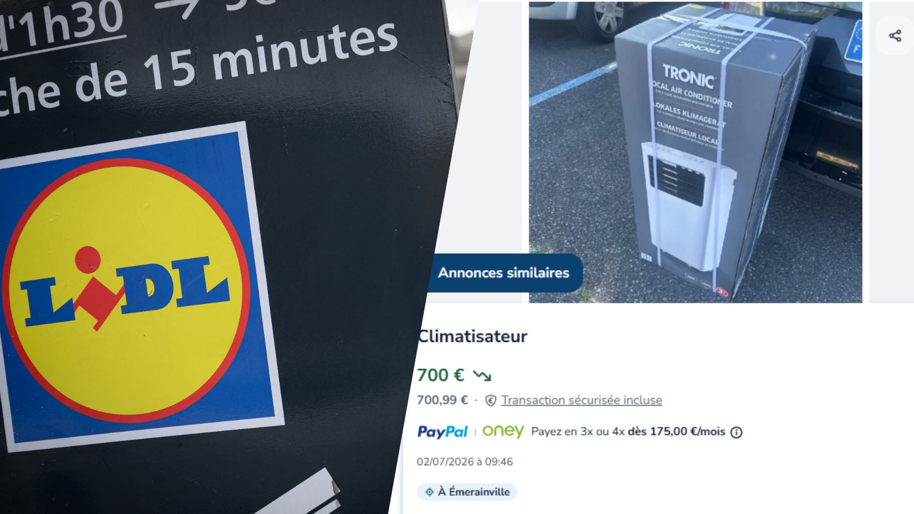 À peine achetés, les climatiseurs Lidl revendus «à prix d’or» sur les plateformes de seconde main
