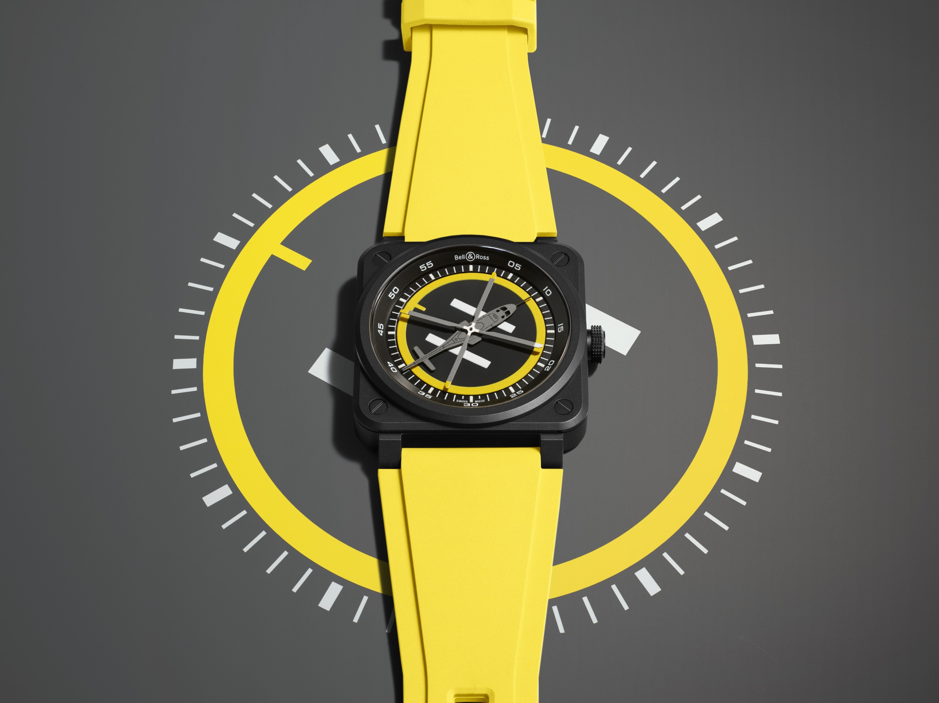 Bell & Ross BR-03 Helipad, atterrissage immédiat
