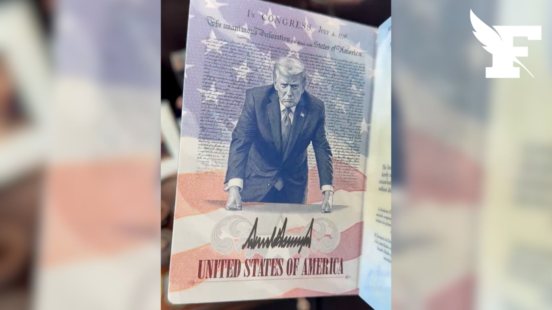 «Je l’adore» : Eric Trump dévoile son nouveau passeport en édition limitée, à l’effigie... de son père