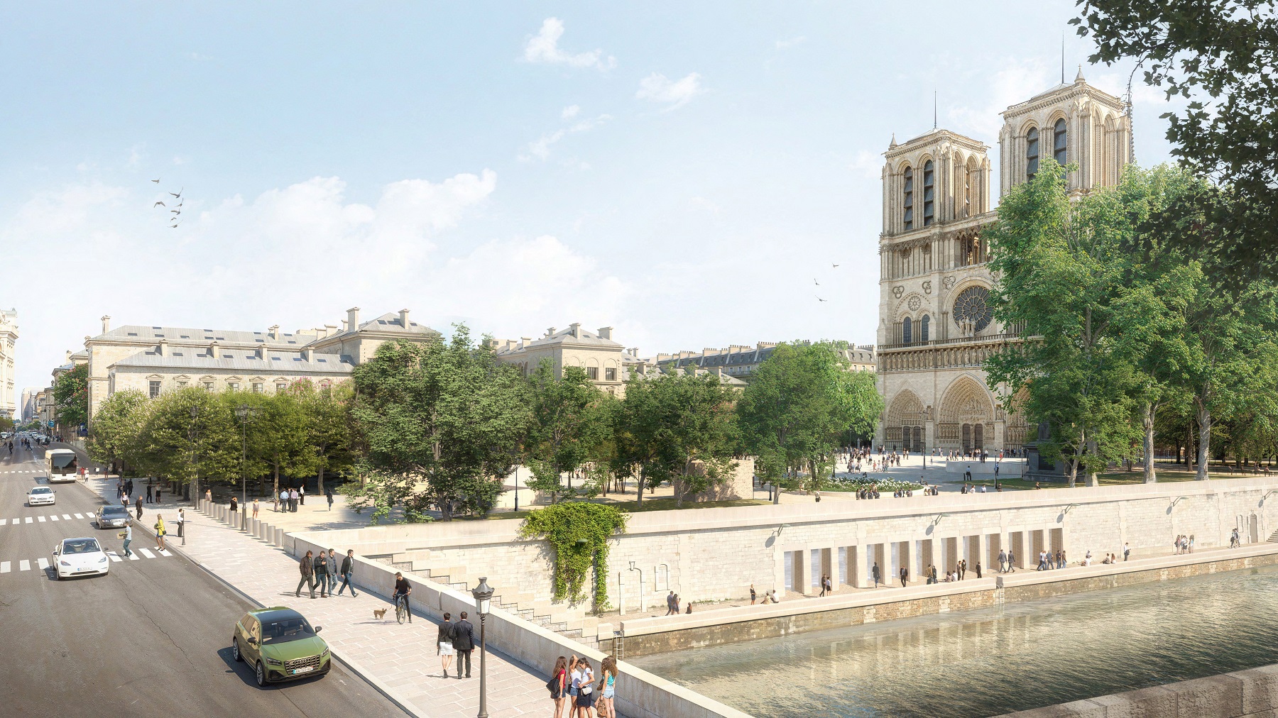 Le projet d’aménagement des sous-sols du parvis de Notre-Dame de Paris abandonné