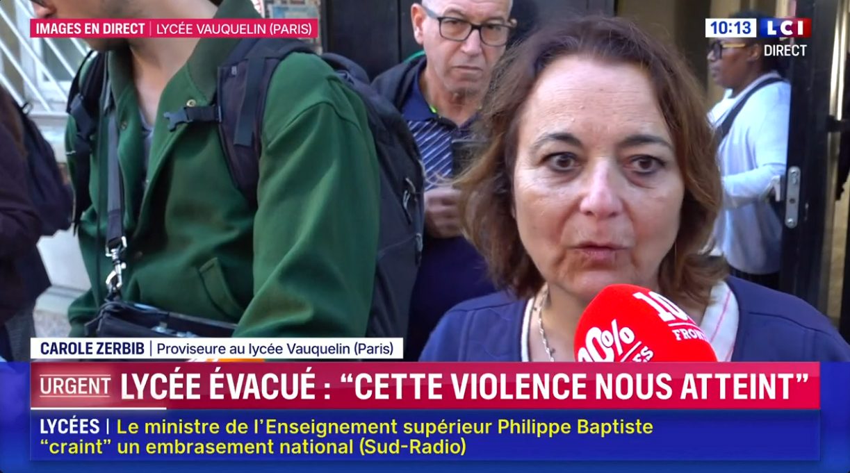 «Vous ne faites pas du bien aux jeunes» : une proviseure d’un lycée refuse de répondre à un journaliste de CNews