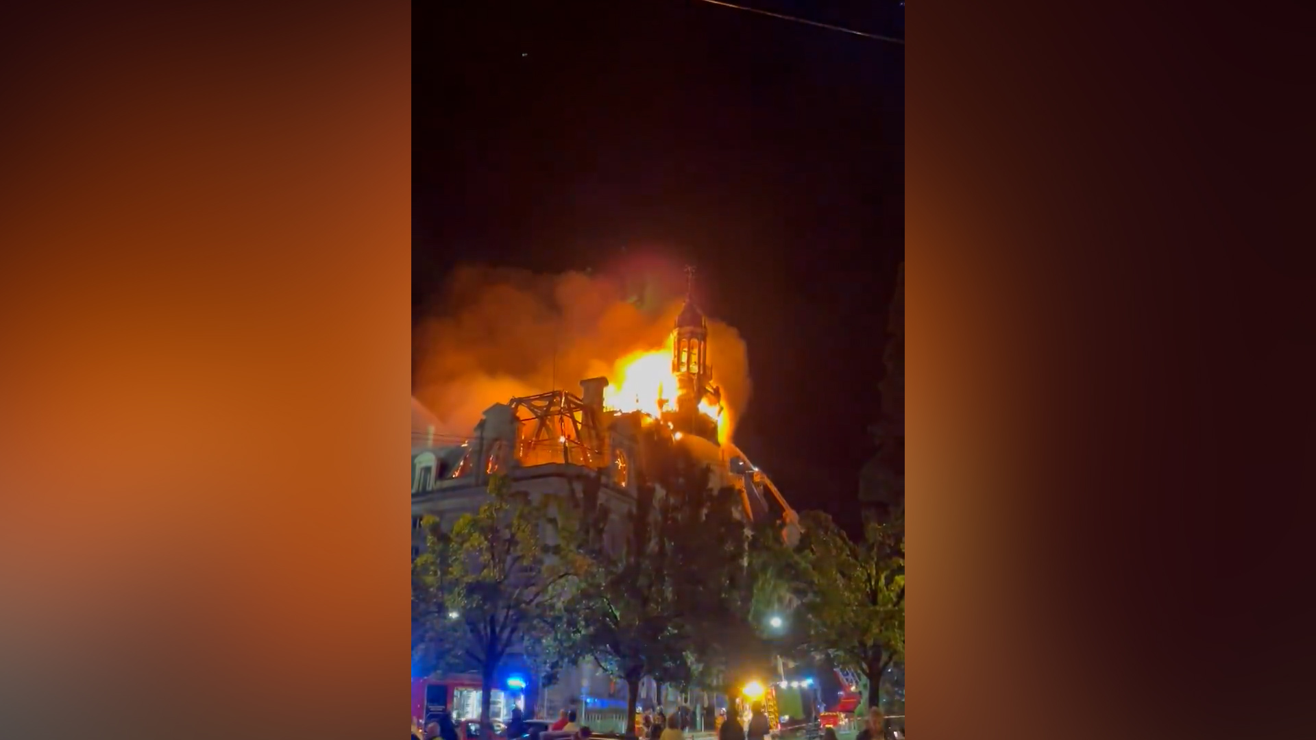 Limoges Town Hall Severely Damaged by Fire During Protests