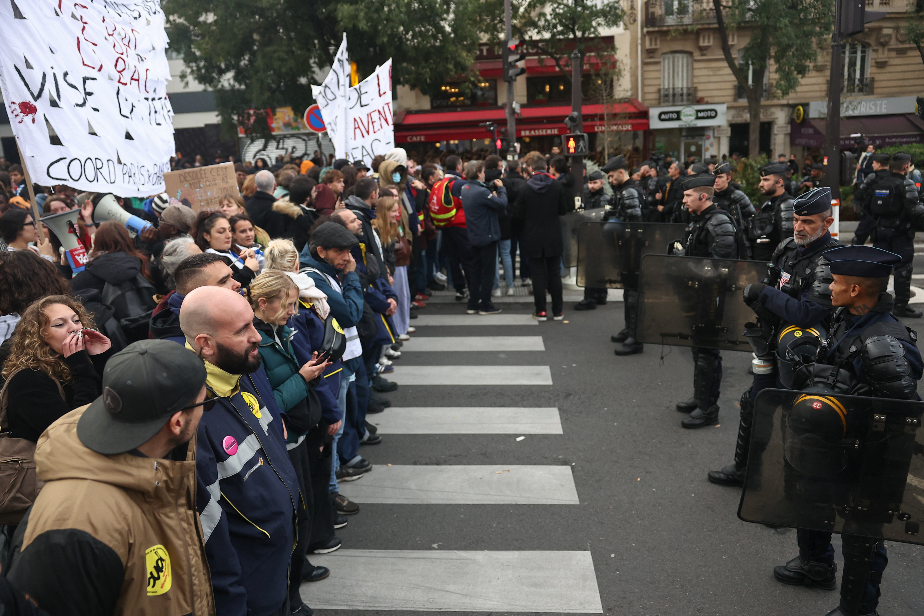 French authorities deploy heavy security ahead of planned weekend demonstrations