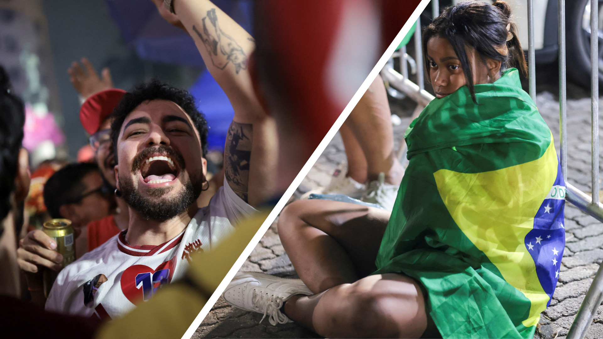 La joie des partisans de Lula face aux larmes de ceux de Bolsonaro: le Brésil divisé par la victoire de la gauche miniatura