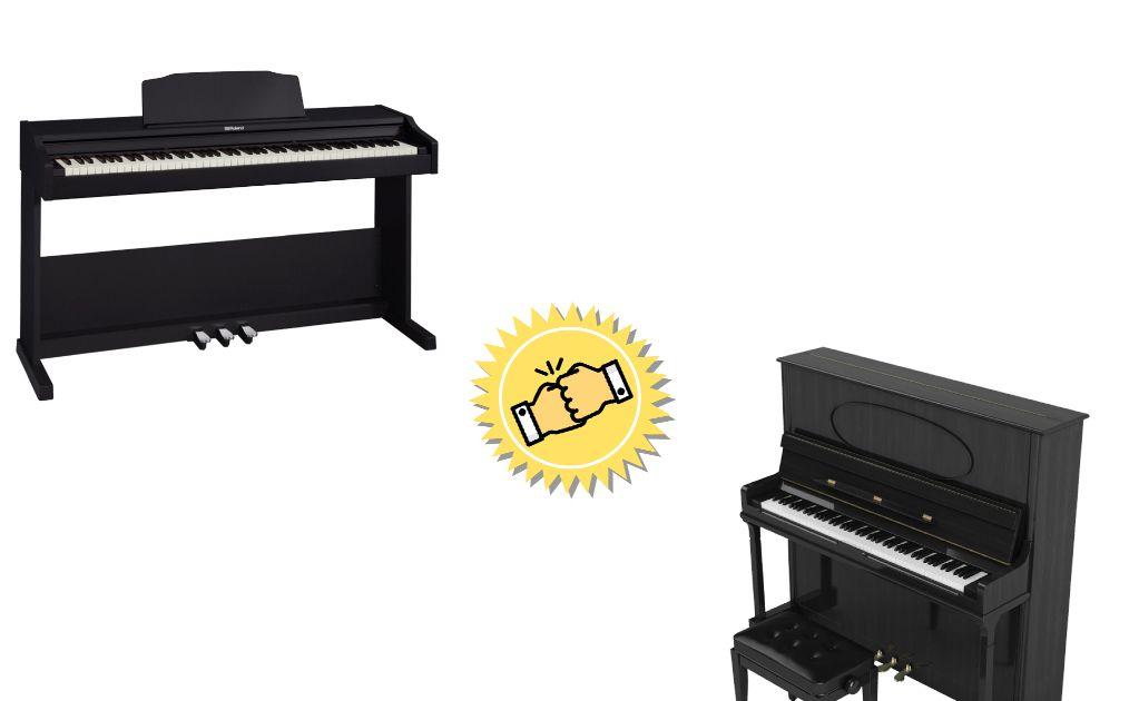 Le match piano numérique contre acoustique