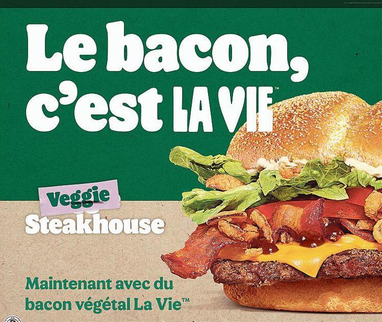 Burger King fait entrer le bacon végétal de La Vie dans ses hamburgers