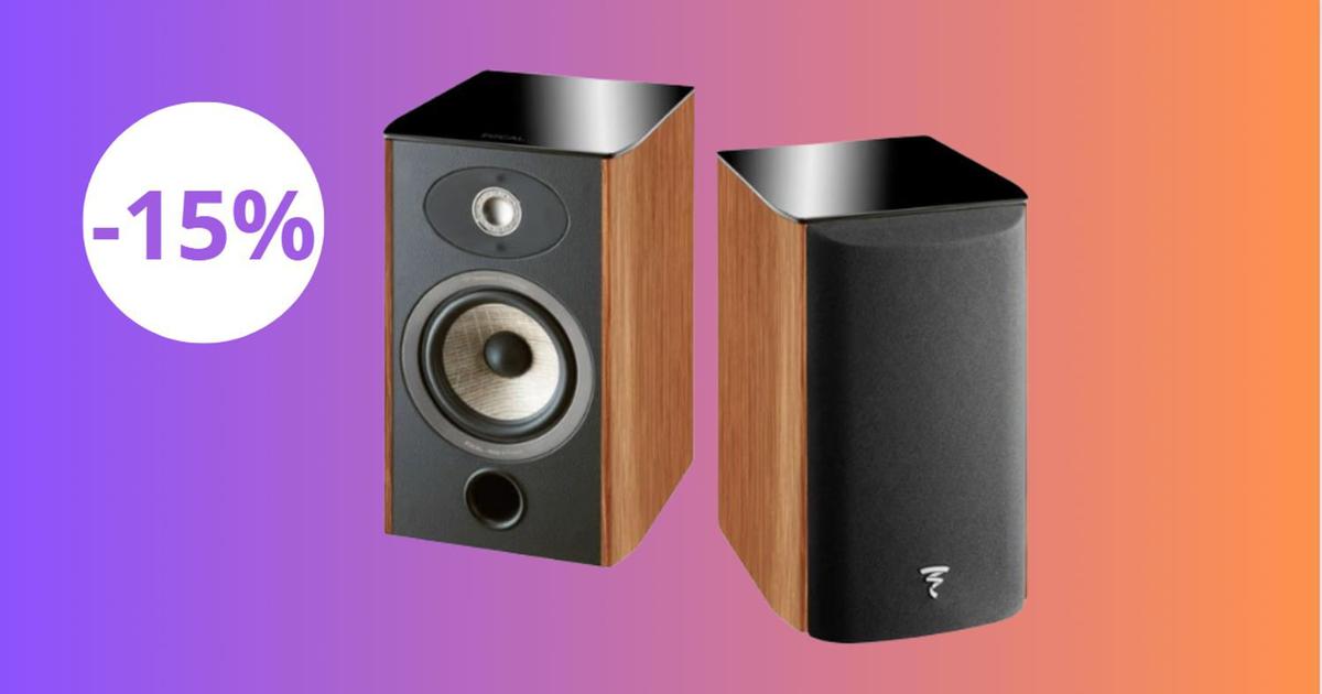 Focal 15 on these bookshelf speakers thanks to this promo code, on