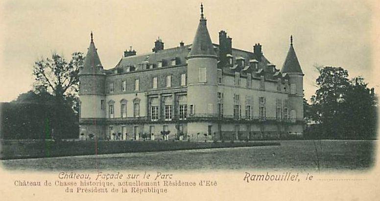 Le château de Rambouillet dans les années 1900.