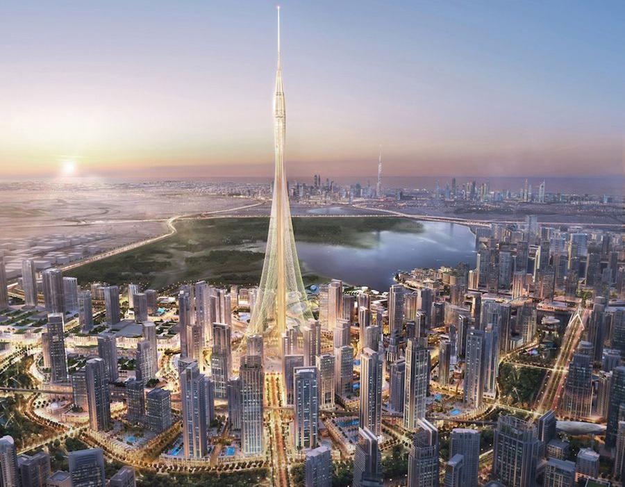 La Dubaï Creek Tower culminera à près d’un kilomètre de hauteur.