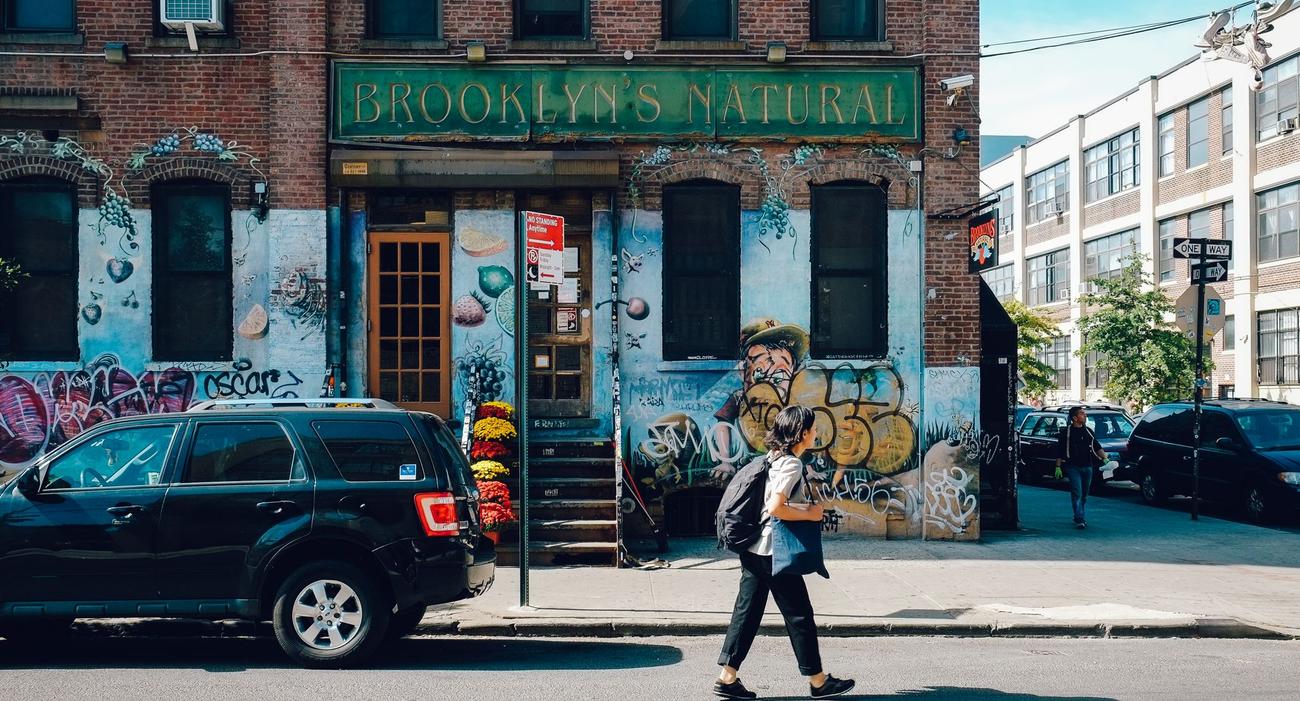 Une rue de Brooklyn, à New York.
