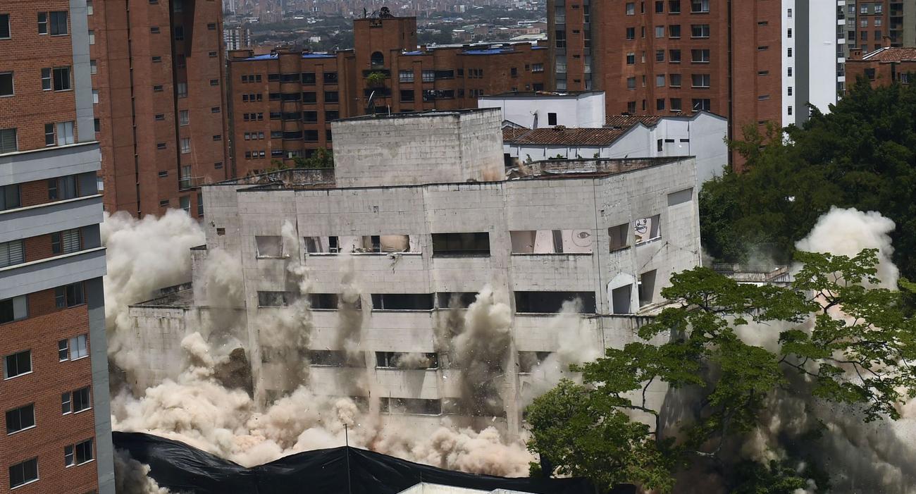 L’ancienne résidence de Pablo Escobar s’effondre