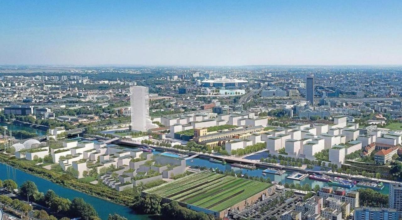 Le futur village olympique des Jeux olympiques de 2024 qui se dérouleront à Paris.