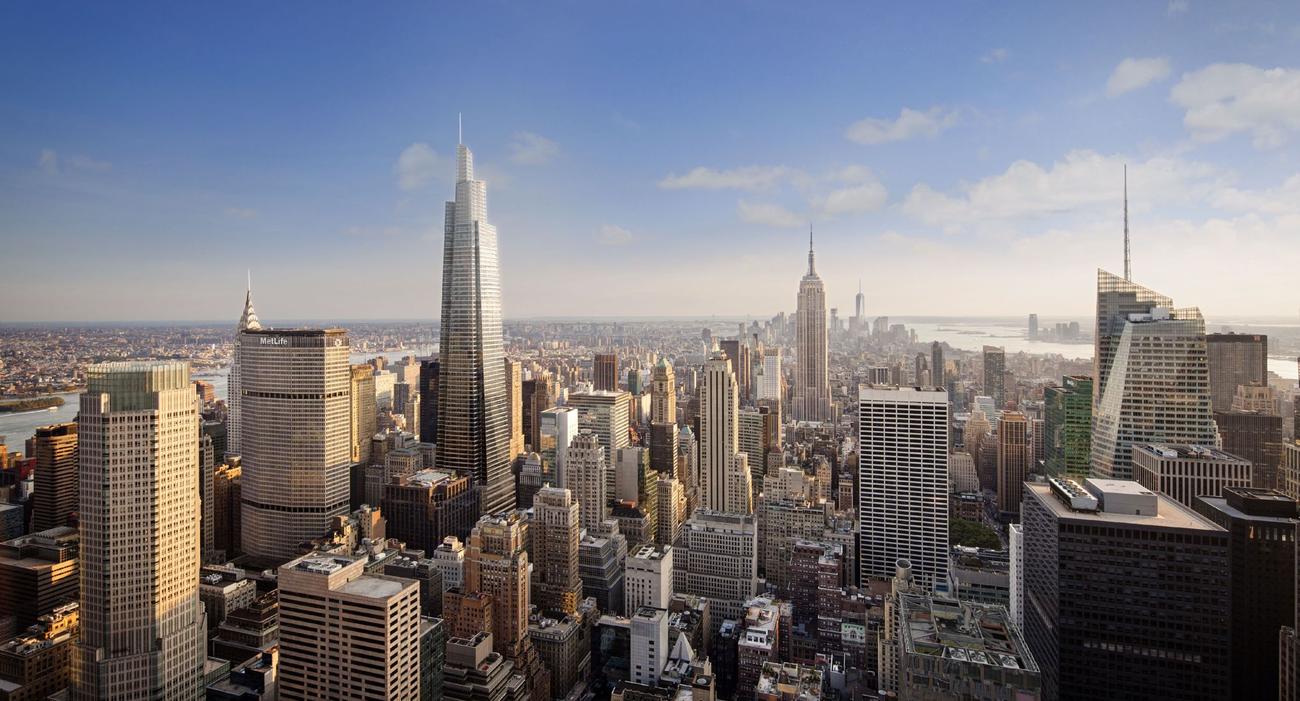 Le One Vanderbilt, à New York, un gratte-ciel de 427 mètres qui doit être achevé pour 2021.