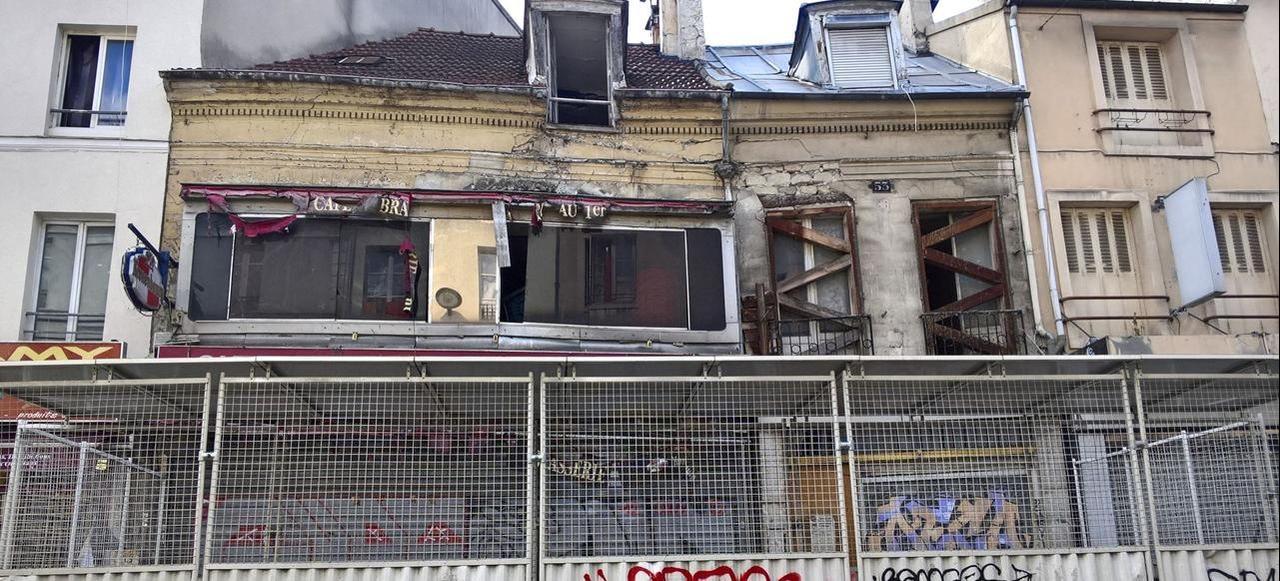 Un immeuble insalubre en Seine-Saint-Denis, dans le nord de Paris