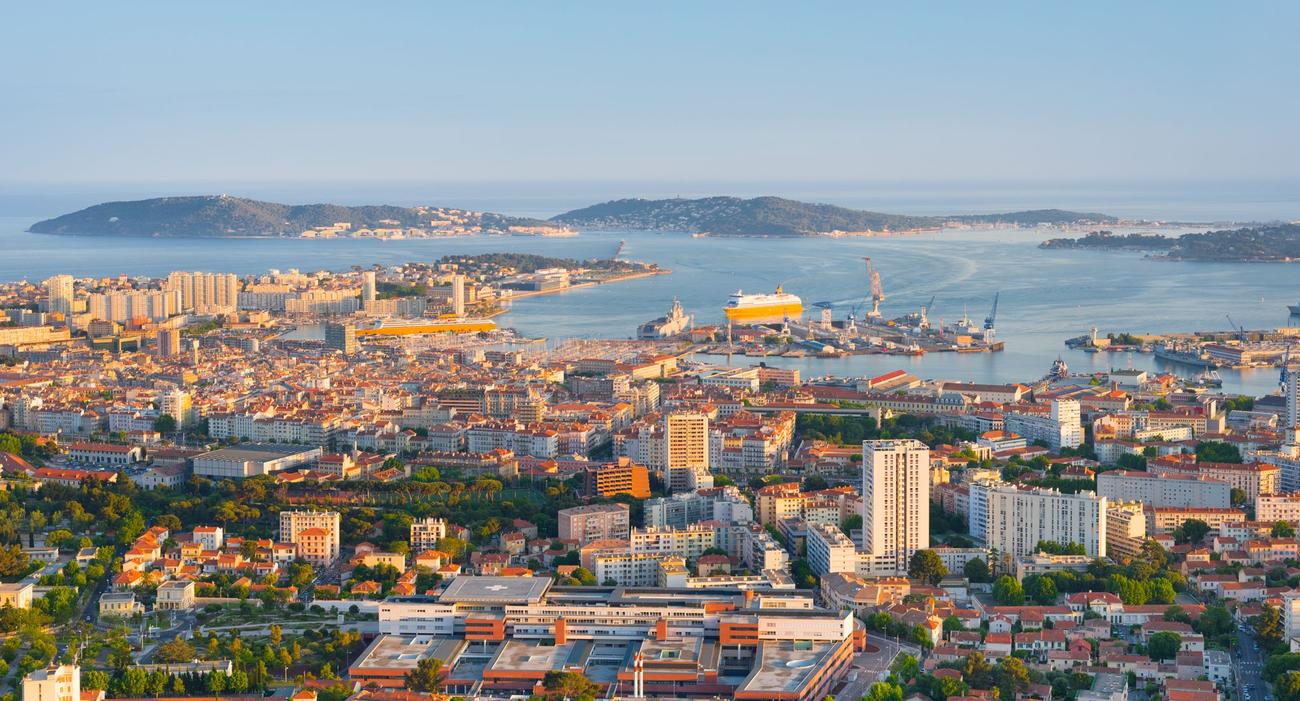 Vue générale de Toulon.