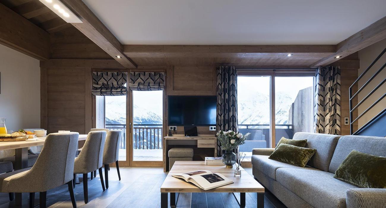 Les acquéreurs ne veulent plus de studio cabine mais des appartements plus grands comme le montre cette résidence de tourisme Alpen Lodge à La Rosière, en Savoie.