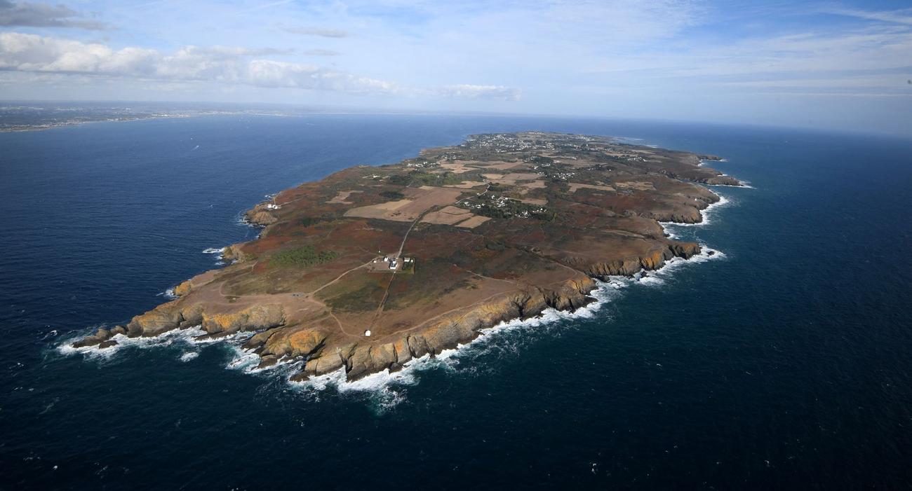 Vue aérienne de l’île de Groix.