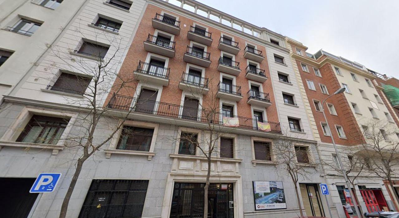 L’immeuble où vit Luis Rubiales, l’ex-président de la Fédération espagnole de football, à Madrid.