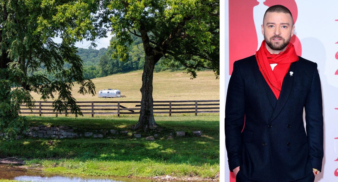 Vue du terrain situé à une trentaine de kilomètres de Nashville que le chanteur Justin Timberlake vient de vendre pour 8 millions de dollars.