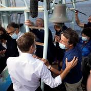 Macron l’optimiste et Hulot le pessimiste se retrouvent sur un bateau