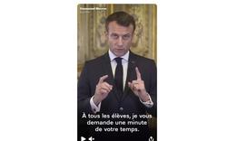 «Mettez-vous à sa place»: sur Snapchat, Emmanuel Macron s’adresse aux harceleurs