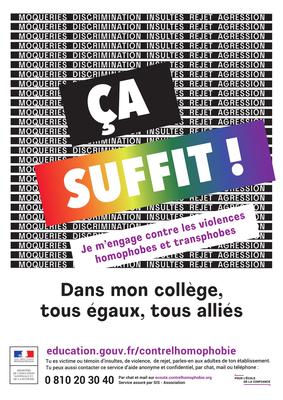 Une Campagne Pour Lutter Contre L Homophobie Et La Transphobie A L Ecole Le Figaro Etudiant