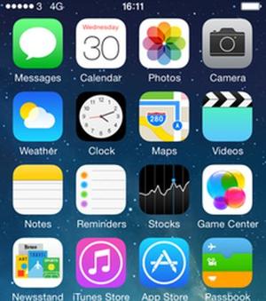 L’iOS 7 d’Apple, sur iPhone.