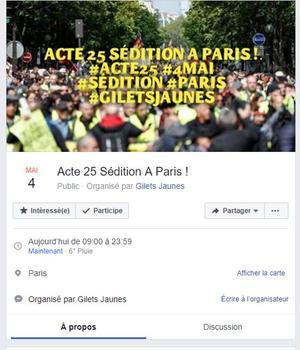 Capture d’écran d’un événement Facebook.