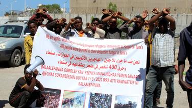 Guerre au Yémen : 44 Éthiopiens meurent brûlés dans un camp pour migrants