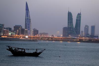 Vue du quartier financier de Manama au Bahreïn.