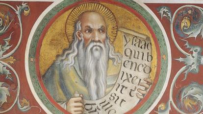 Isaac de Ninive (640-700) est un écrivain et théologien de l’Église d’Orient, considéré aujourd’hui encore comme un immense maître spirituel (Détail des fresques du Palazzo Publico, à Sienne).