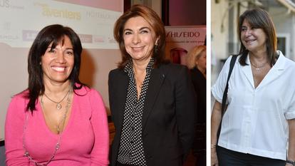 La tête de liste écologiste, Michèle Rubirola (à droite), a appelé l’ex-socialiste, Samia Ghali (à gauche), à la rejoindre lors de l’élection du maire de la deuxième ville de France, samedi, dont l’issue reste incertaine face aux Républicains, menés par Marine Vassal (au centre).