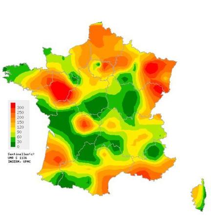 Entre le 13 et le 19 novembre, la gastro-entérite a particulièrement touché les régions Pays de la Loire, PACA et Grand Est (nombre de cas pour 100 000 habitants). 