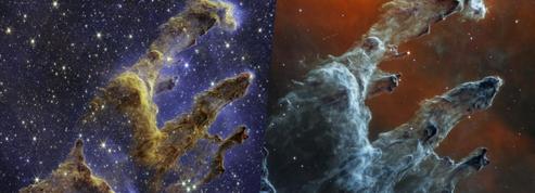 Les mythiques «piliers de la création» revisités par le téléscope James Webb