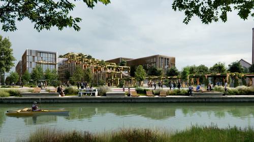 Le nouveau campus de Neoma sera au bord du canal, à Reims.