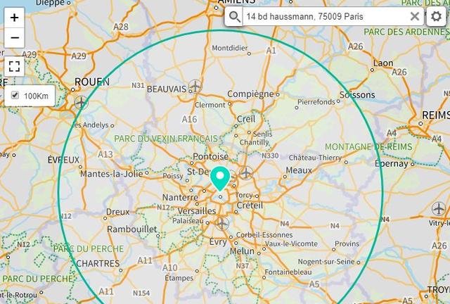La Carte Interactive Officielle Qui Calcule Le Rayon De 100 Km Autour De Chez Soi