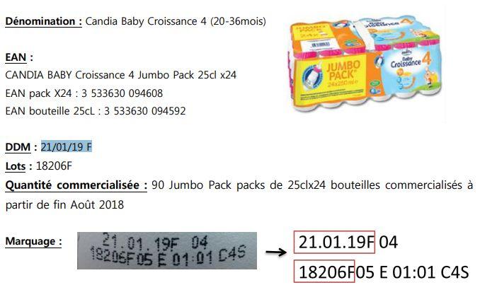 Candia Rappelle Des Laits De Croissance Contamines Par Une Bacterie