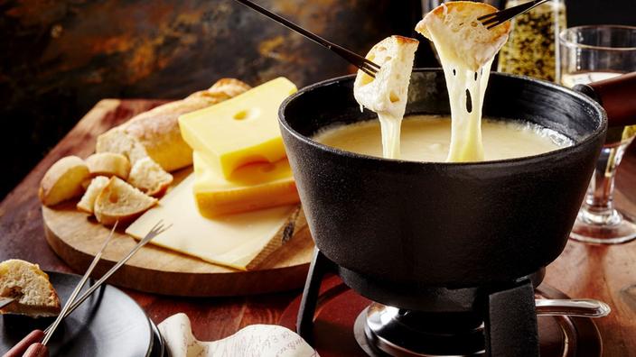 caramel chocolat et tapas A pot à fondue en céramique de qualité supérieure pour fromage glace Service à fondue au fromage avec 4 fourchettes de couleur sauces 