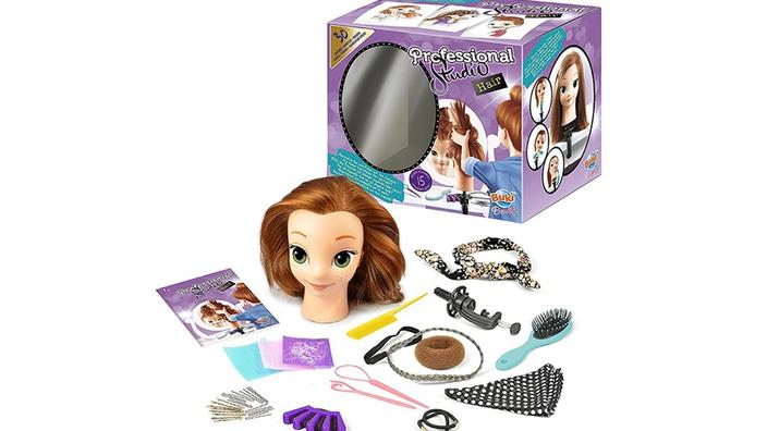 BuzzoXerex Tête De Poupée Coiffure Et Maquillage Pour Filles - 60 Pièces Ensemble Complet Avec Accessoires Ongles Et Coiffures