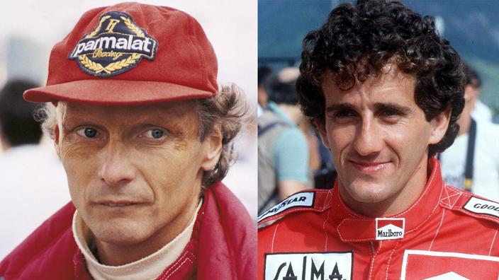 Photo De Presse Originale Années 80 - Niki Lauda Et Alain Prost Blousons McLaren