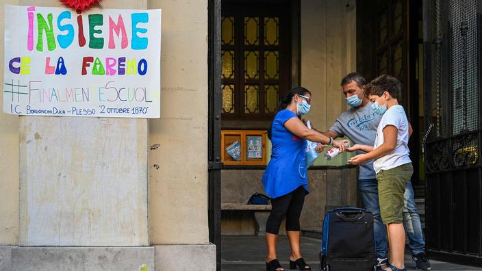 En Italie, une rentrée scolaire échelonnée et des règles sanitaires 