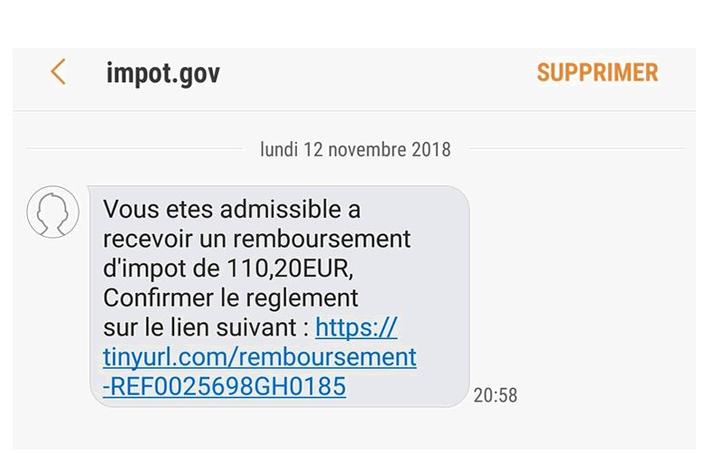 Sms Pour Prévenir Changement De Numéro Non, les impôts n’envoient pas de SMS