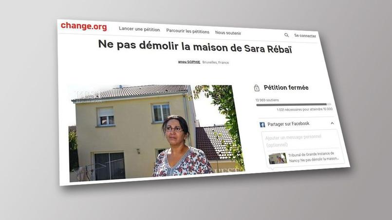 La première pétition lancée par Sara Rébaï il y a un an qui avait réuni près de 14 000 signatures. Elle envisage d’en ouvrir une nouvelle. Capture d’écran du site change.org.