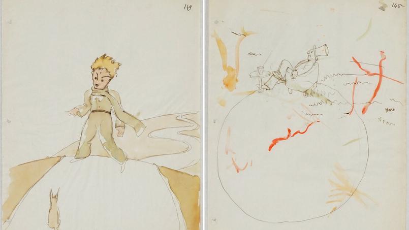 Trois Esquisses Originales Des Illustrations Du Petit Prince Retrouvees En Suisse