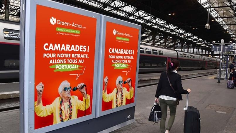 Ces affiches publicitaires seront déployées dans les principales gares parisiennes (Montparnasse, Saint-Lazare, Gare de Lyon, Gare du Nord, Austerlitz, Gare de l’Est).