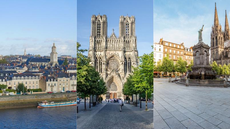 De gauche à droite: Angers, Reims et Clermont-Ferrand