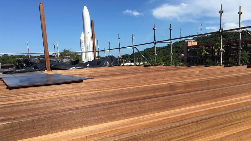 Le centre spatial de Kourou accueille un immeuble en bois