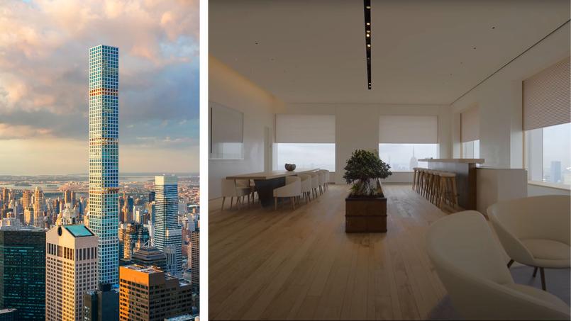 À New York, cet appartement zen au 74e étage est à vendre pour 135 millions