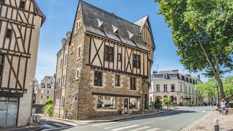 Une maison à pans de bois d’Angers, dans le quartier de la Doutre.