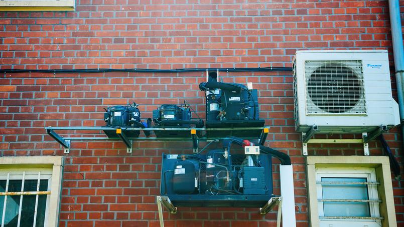 Exemple d’installation de pompe à chaleur.